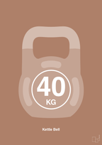 plakat: kettle bell 40 kg - cider spice-Fitness-A1two3