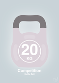 plakat: kettle bell 20 kg - competition color - light drizzle-Fitness-A1two3