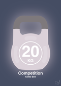 Kettle bell 20 kg - competition color - petrol-Fitness-A1two3