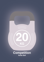 Kettle bell 20 kg - competition color - petrol-Fitness-A1two3