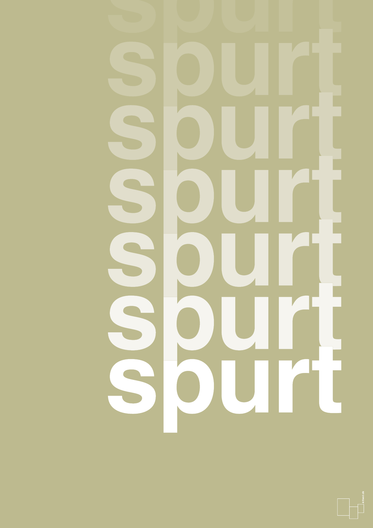 plakat: spurt - back to nature-Retro-A1two3