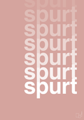 plakat: spurt - bubble shell-Retro-A1two3