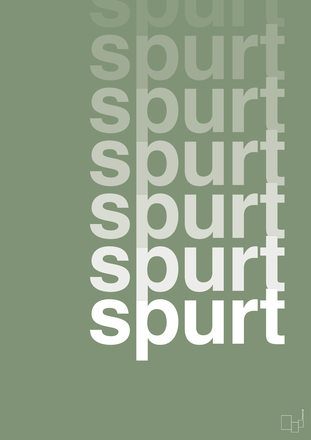 plakat: spurt - jade-Retro-A1two3
