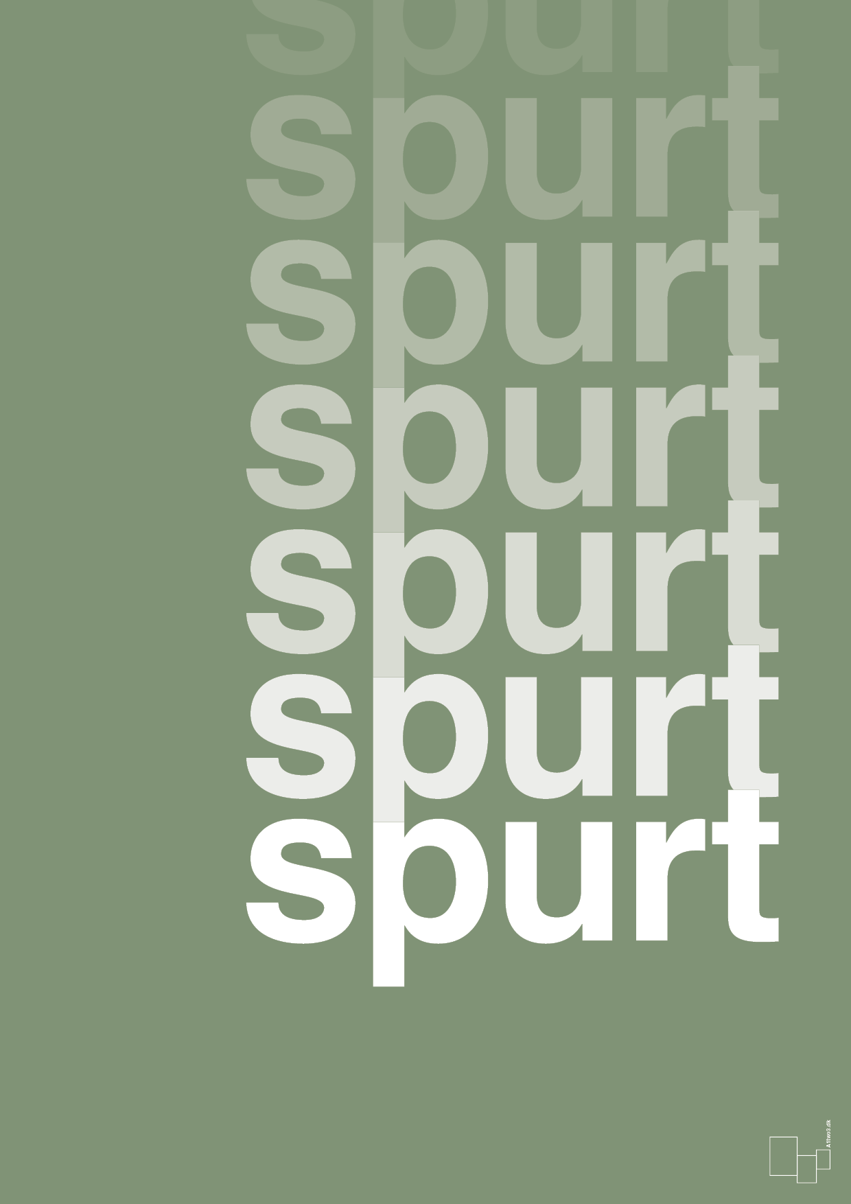 plakat: spurt - jade-Retro-A1two3