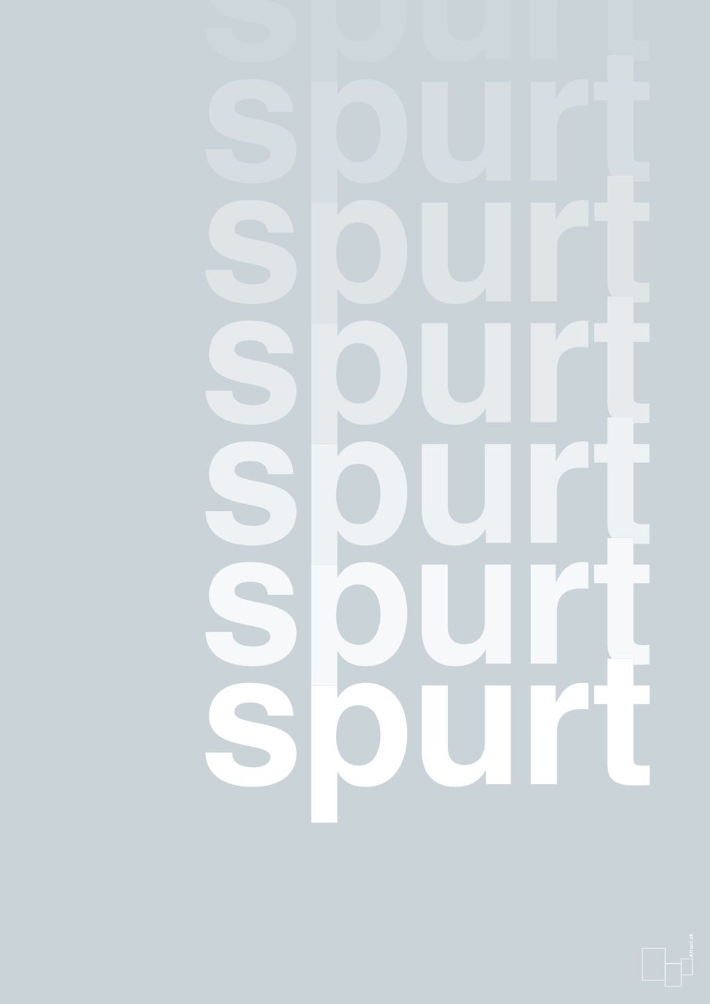 plakat: spurt - light drizzle-Retro-A1two3