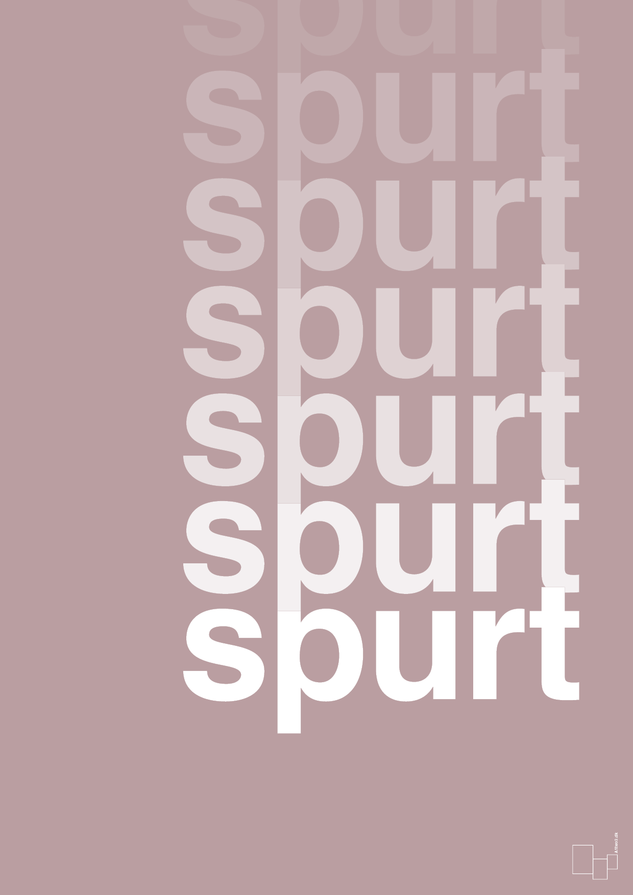 plakat: spurt - light rose-Retro-A1two3