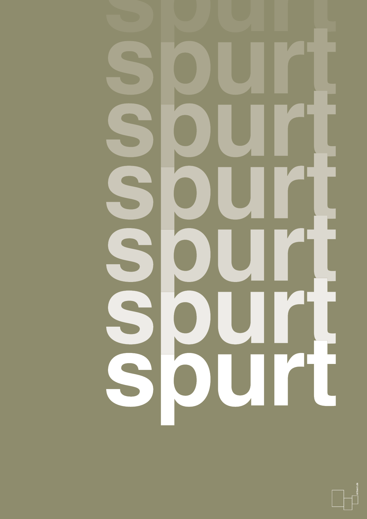 plakat: spurt - misty forrest-Retro-A1two3