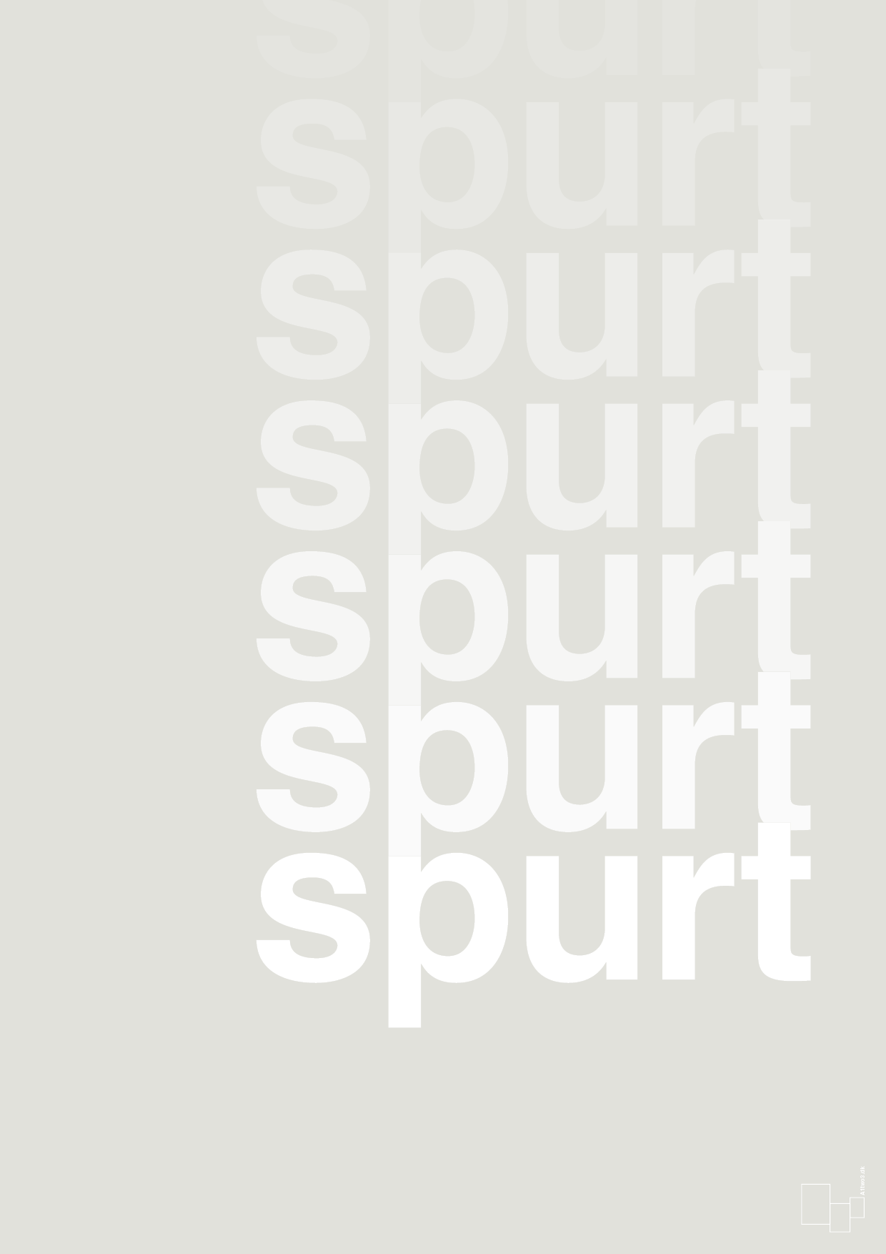 plakat: spurt - painters white-Retro-A1two3