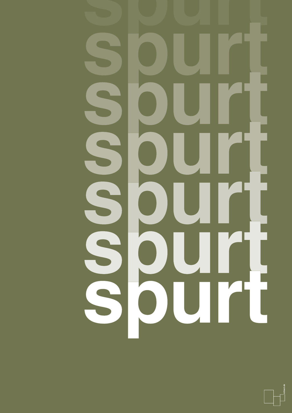 plakat: spurt - secret meadow-Retro-A1two3