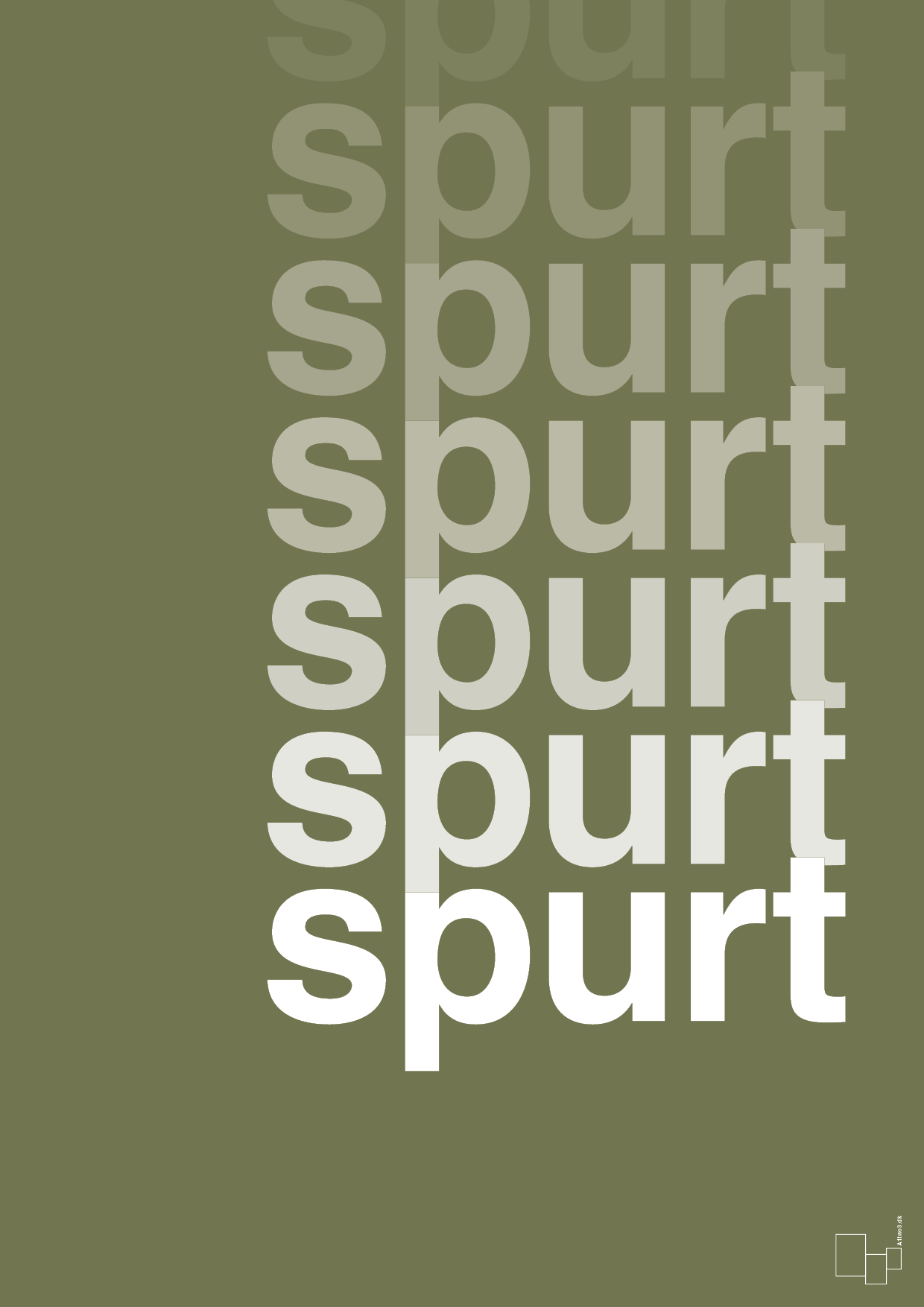 plakat: spurt - secret meadow-Retro-A1two3
