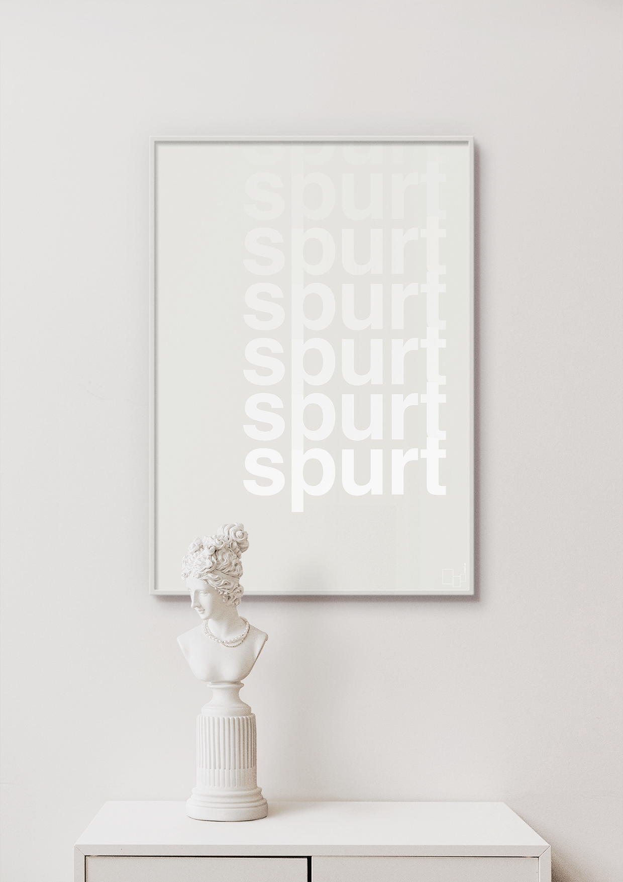 plakat: spurt - graphic charcoal-Retro-A1two3