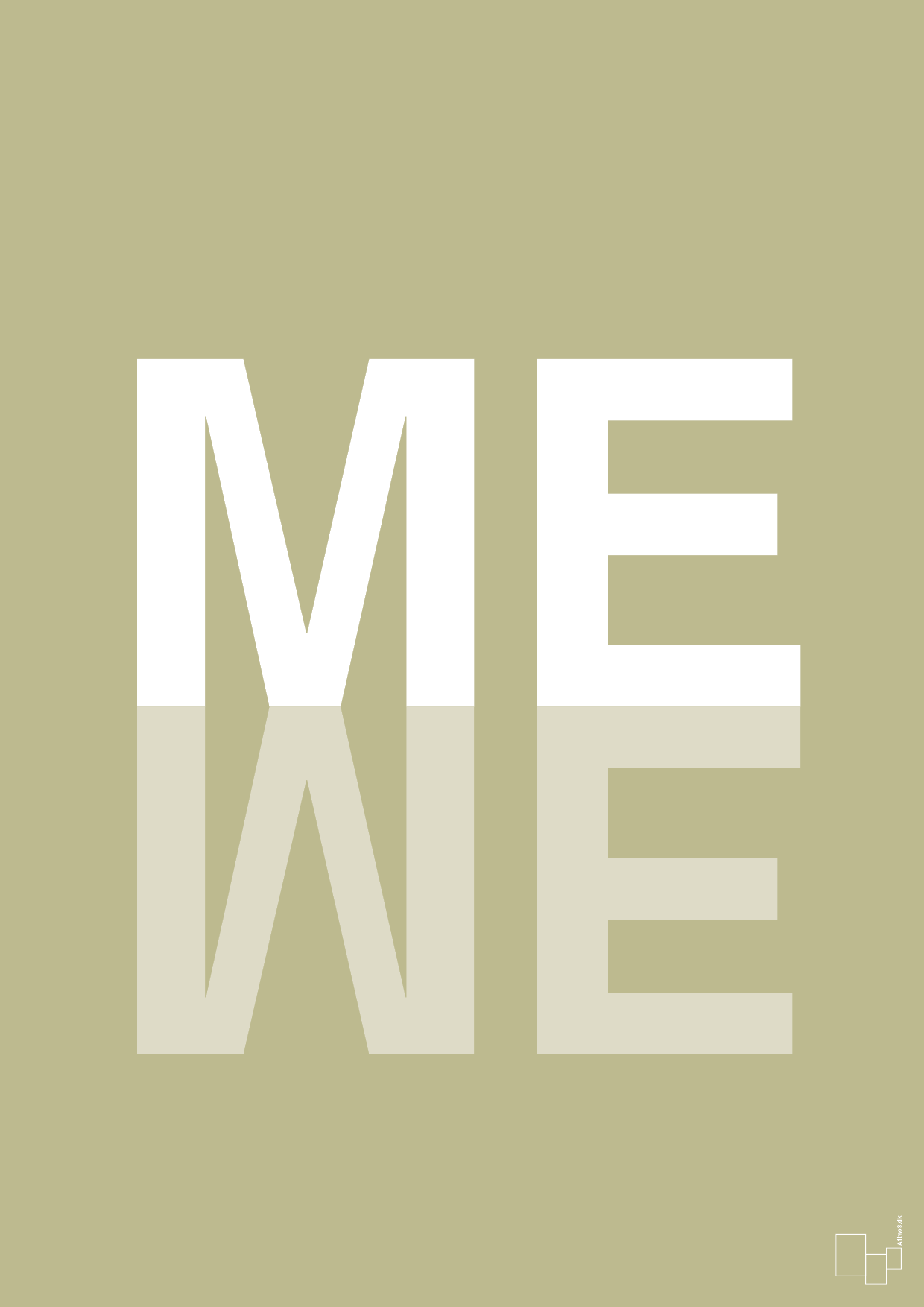 plakat: me we - back to nature-Retro-A1two3