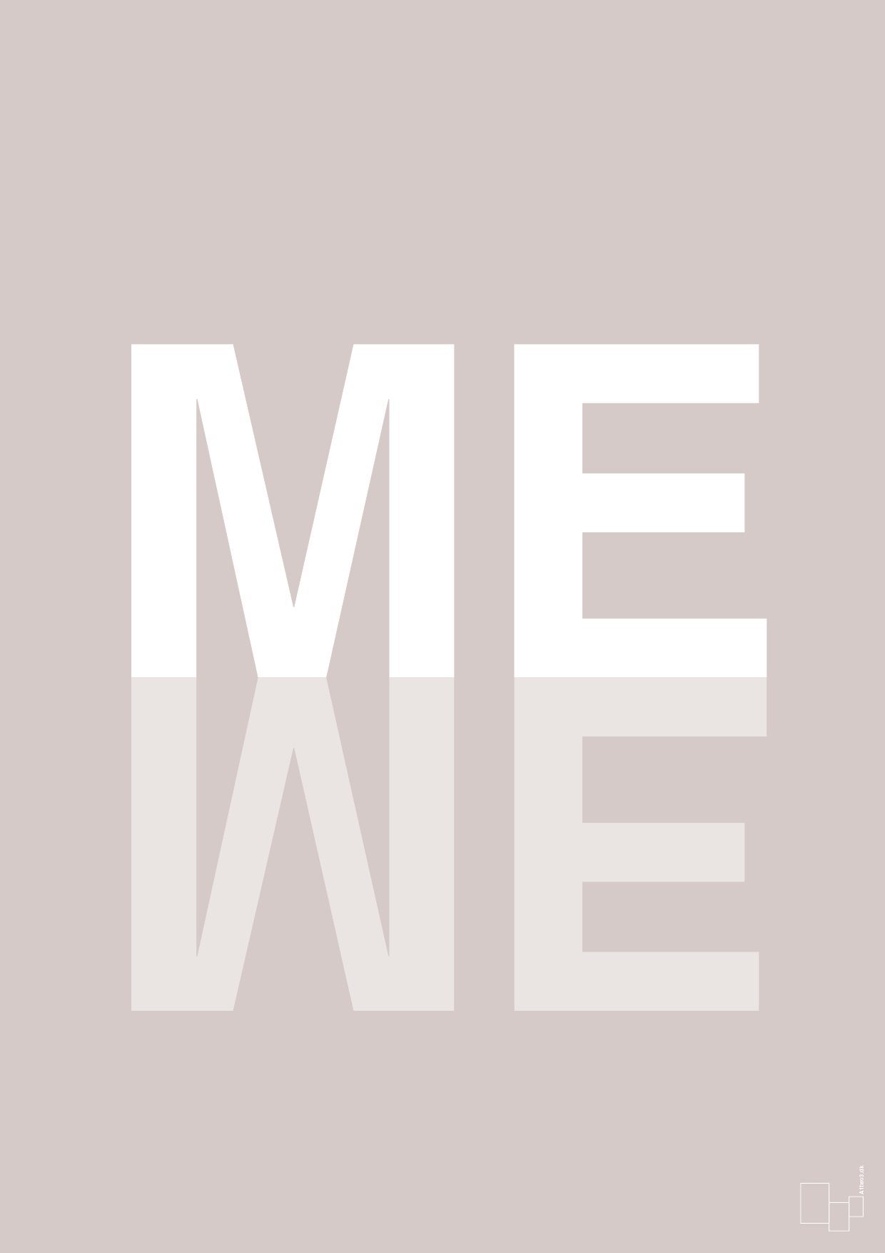 plakat: me we - broken beige-Retro-A1two3