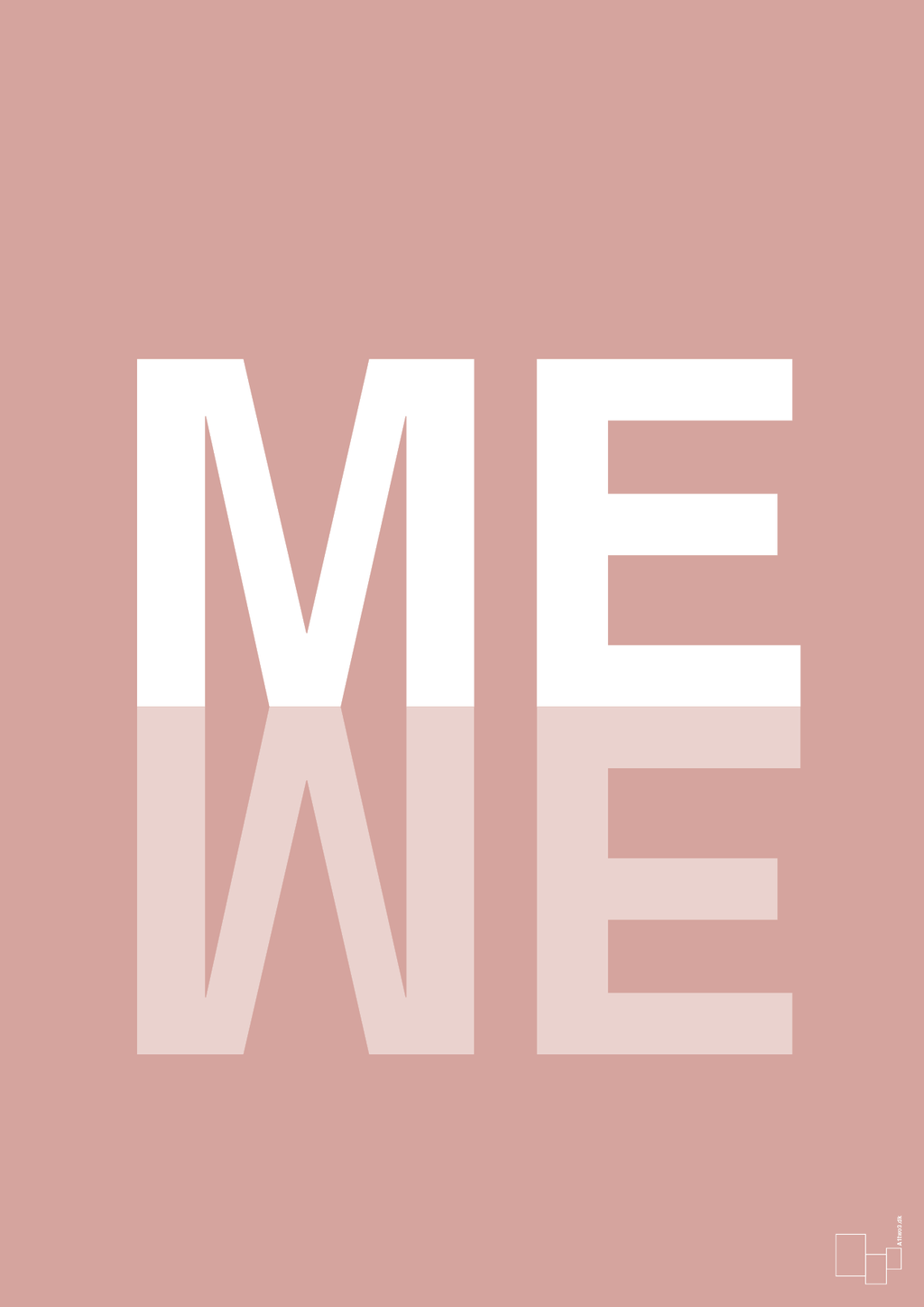 plakat: me we - bubble shell-Retro-A1two3