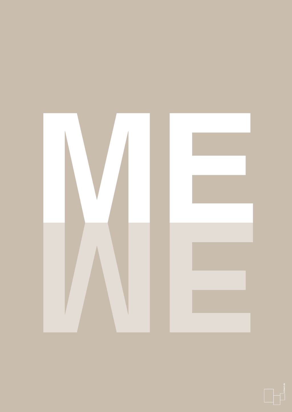 plakat: me we - creamy mushroom-Retro-A1two3