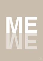 plakat: me we - creamy mushroom-Retro-A1two3