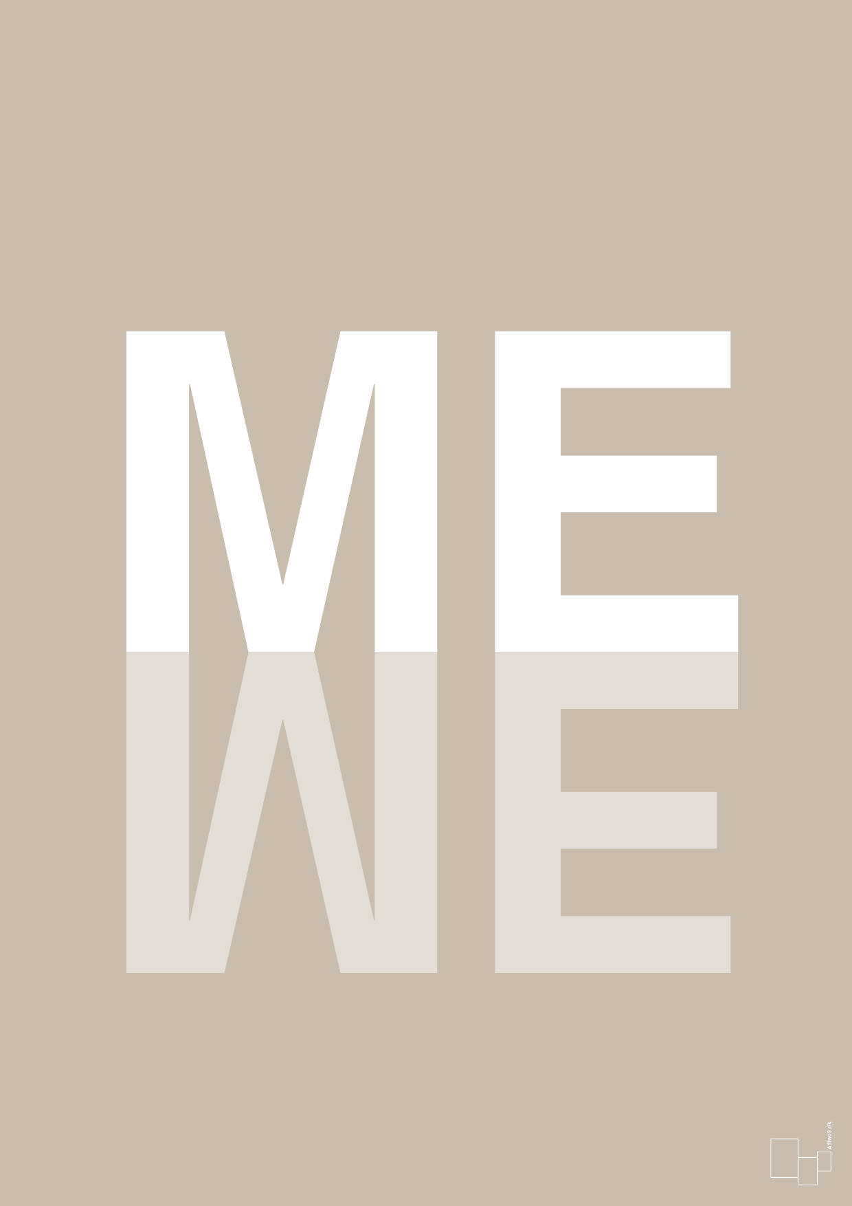 plakat: me we - creamy mushroom-Retro-A1two3