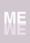 plakat: me we - dusty lilac-Retro-A1two3