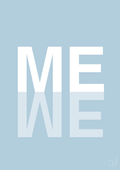 plakat: me we - heavenly blue-Retro-A1two3