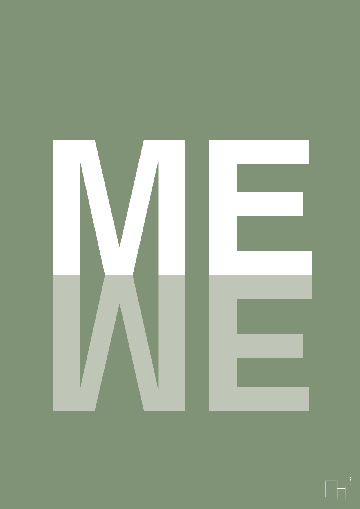 plakat: me we - jade-Retro-A1two3