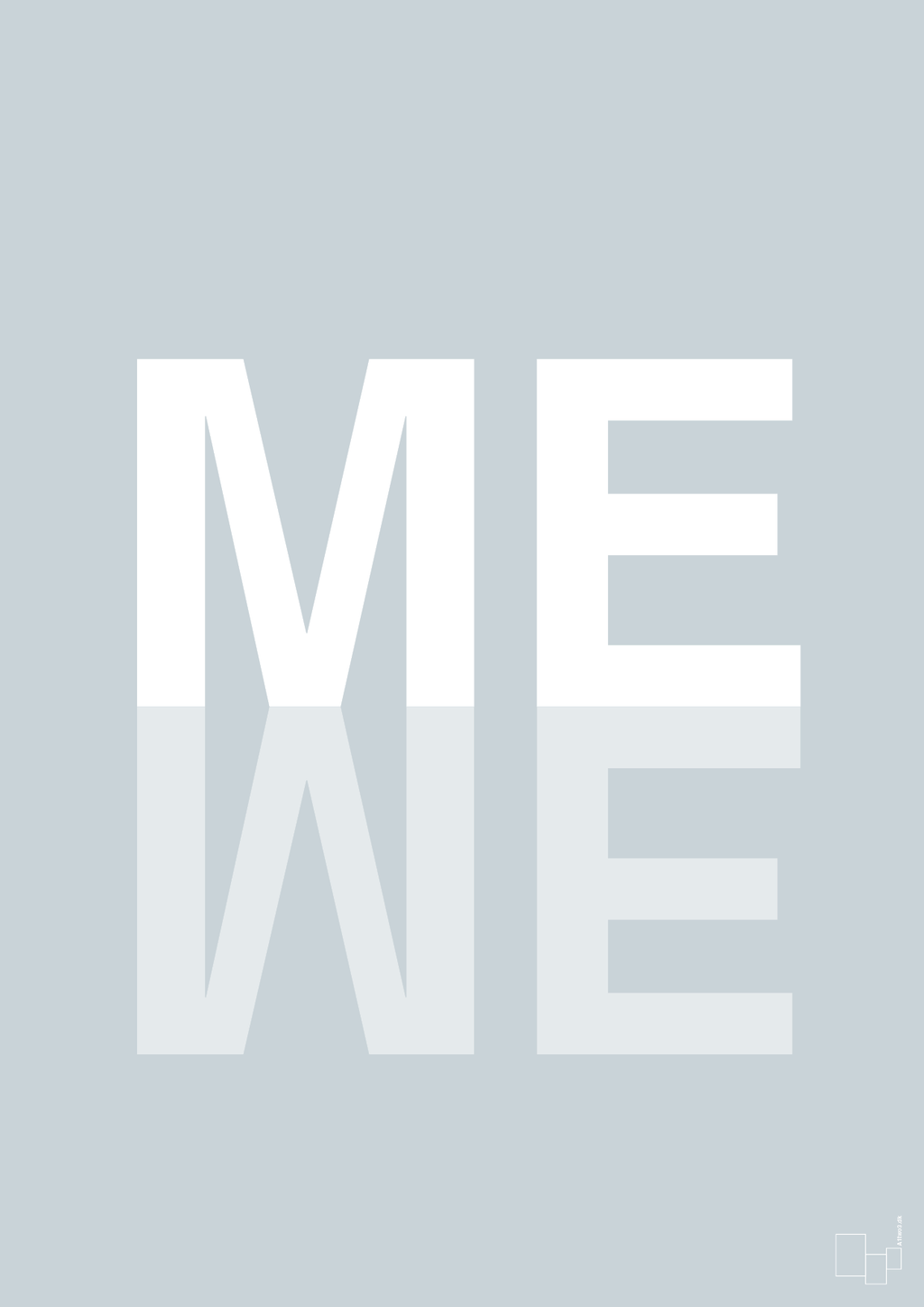plakat: me we - light drizzle-Retro-A1two3