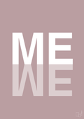 plakat: me we - light rose-Retro-A1two3