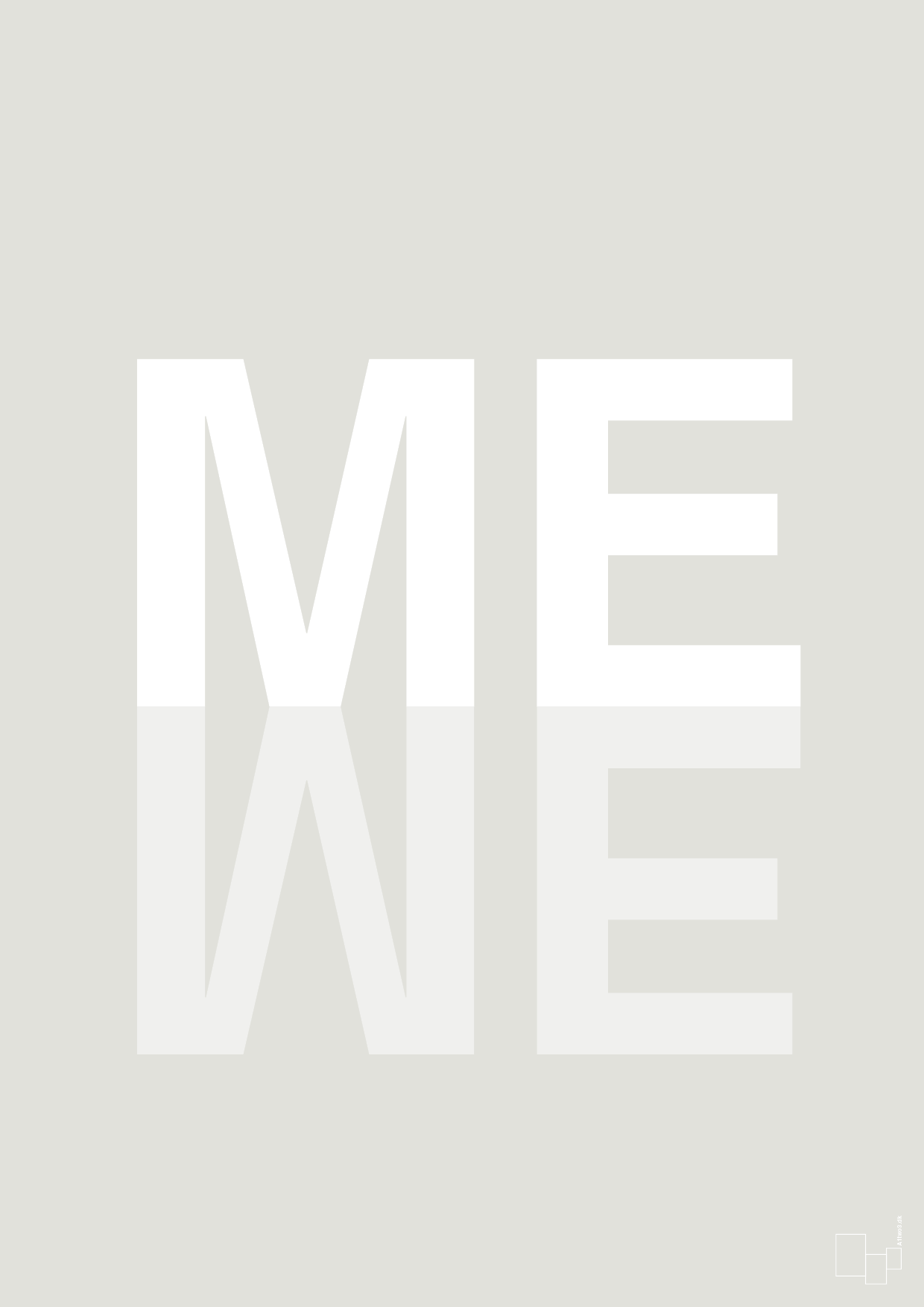 plakat: me we - painters white-Retro-A1two3