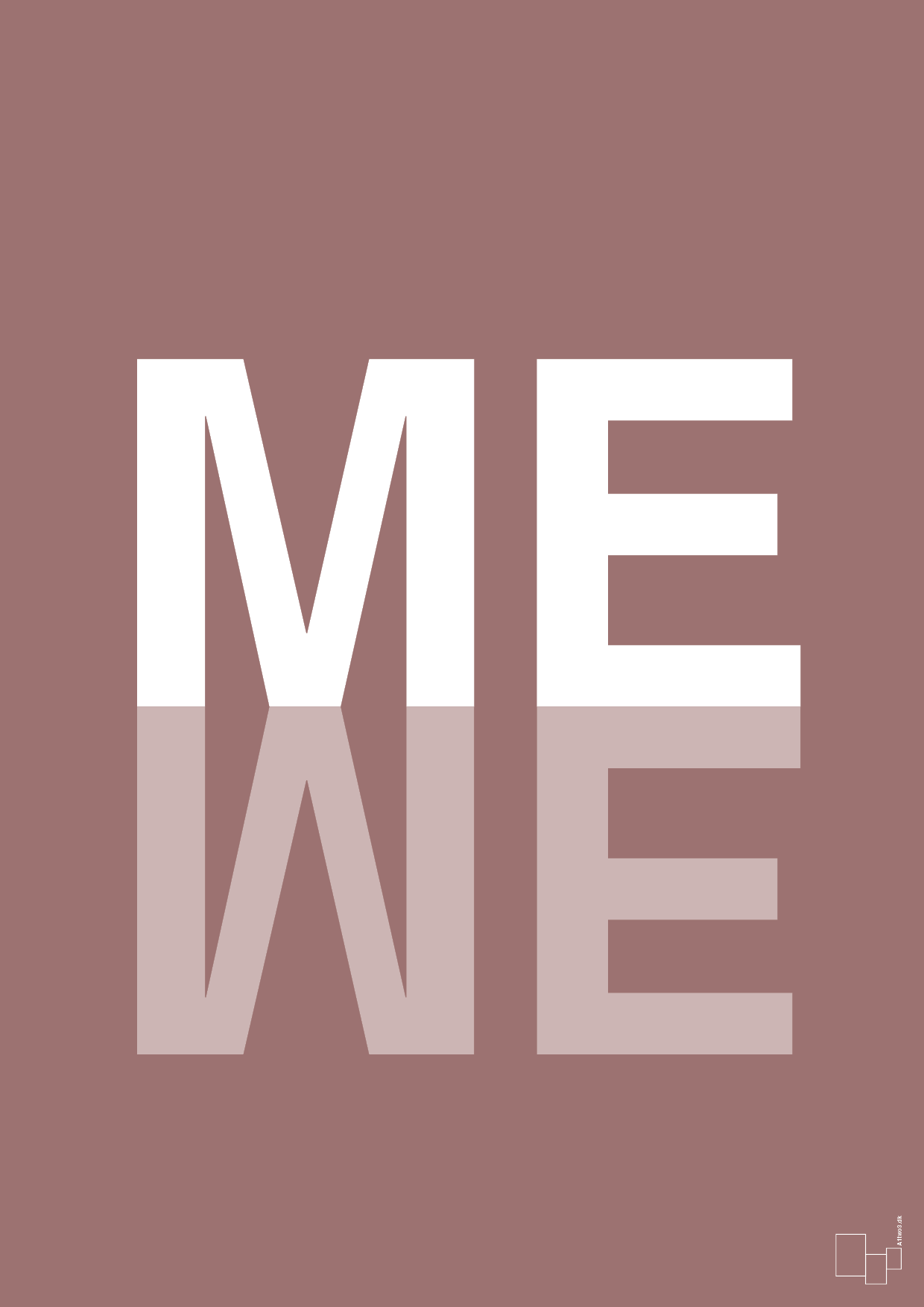 plakat: me we - plum-Retro-A1two3