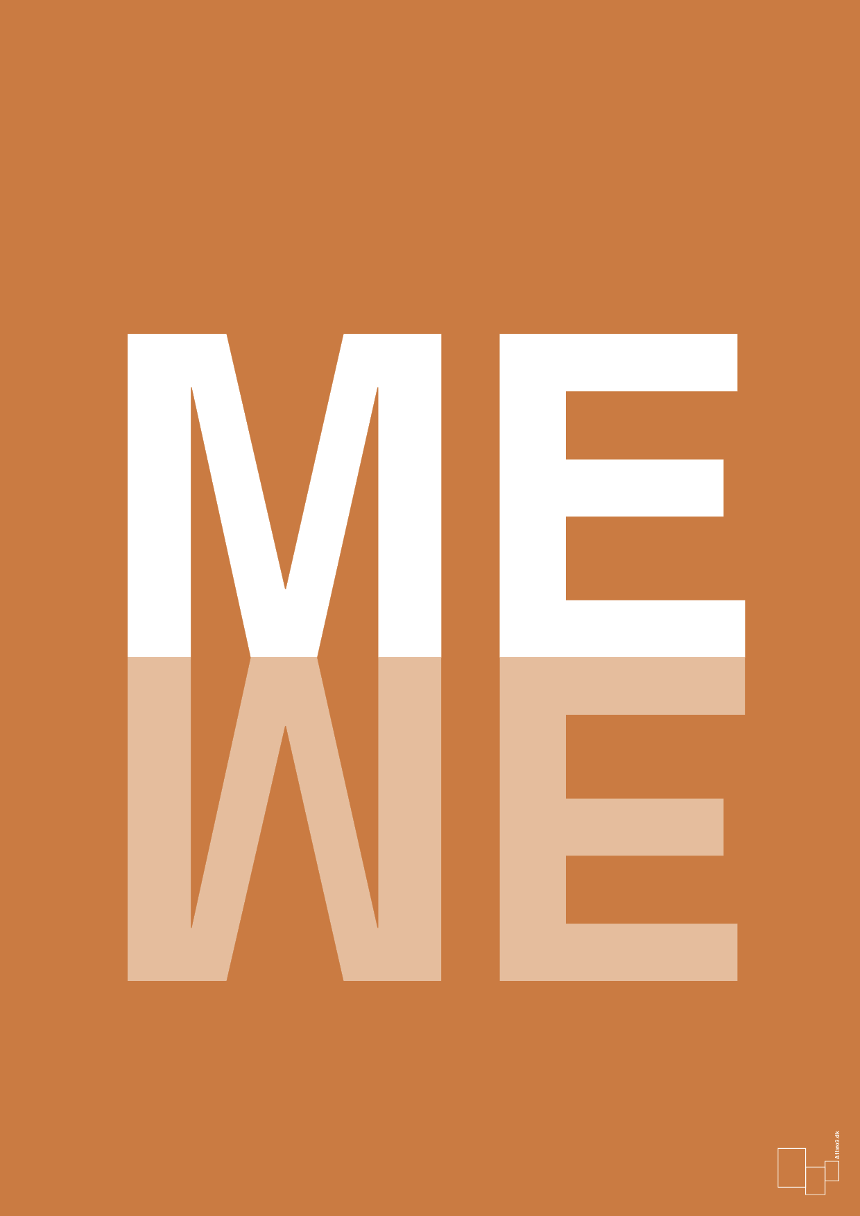 plakat: me we - rumba orange-Retro-A1two3
