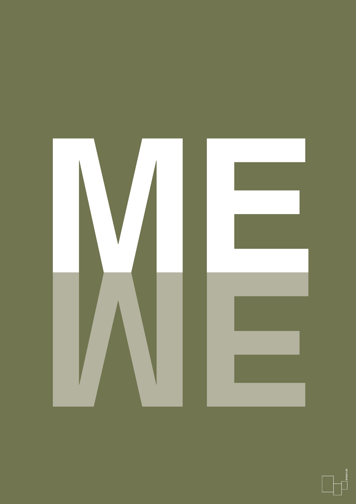 plakat: me we - secret meadow-Retro-A1two3