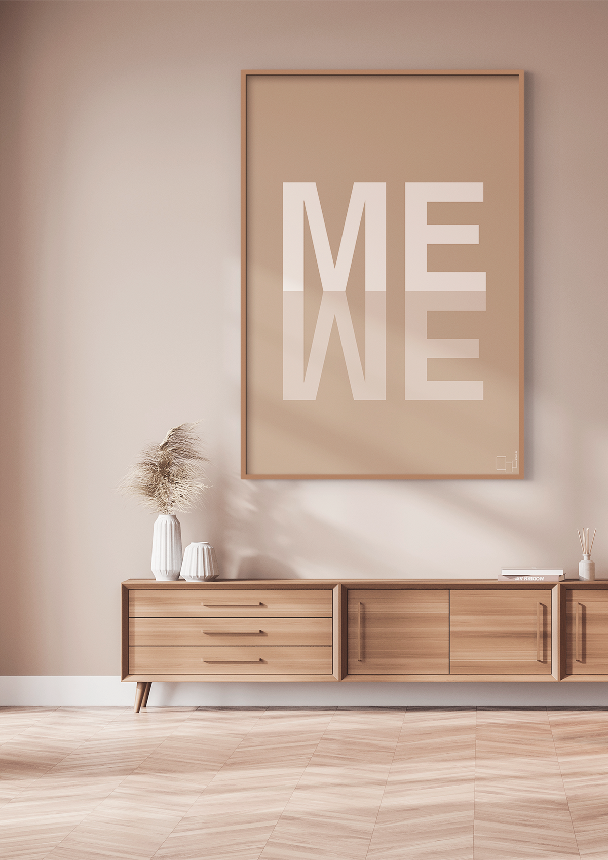 plakat: me we - broken beige-Retro-A1two3