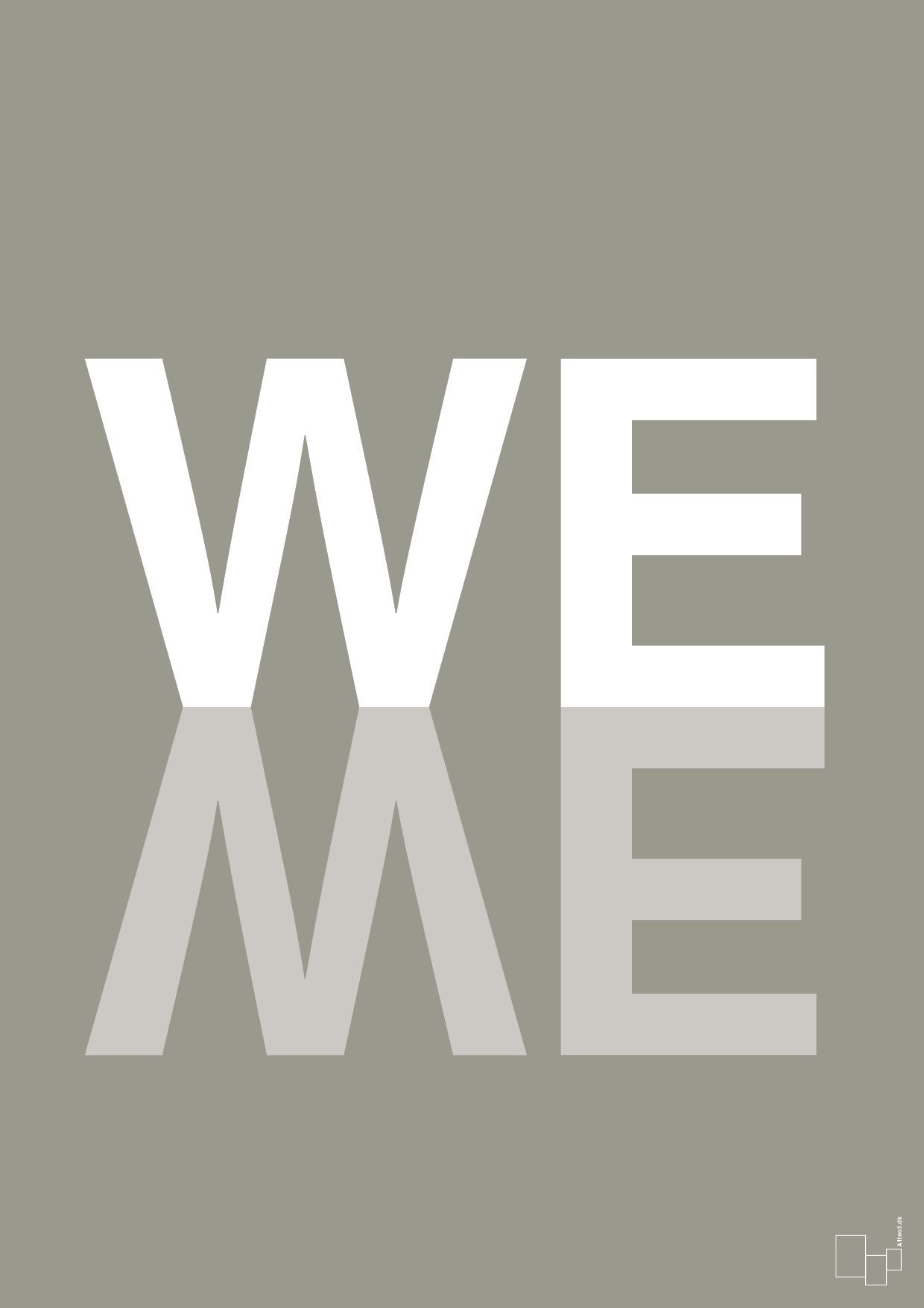 plakat: we me - battleship gray-Retro-A1two3
