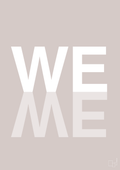 plakat: we me - broken beige-Retro-A1two3
