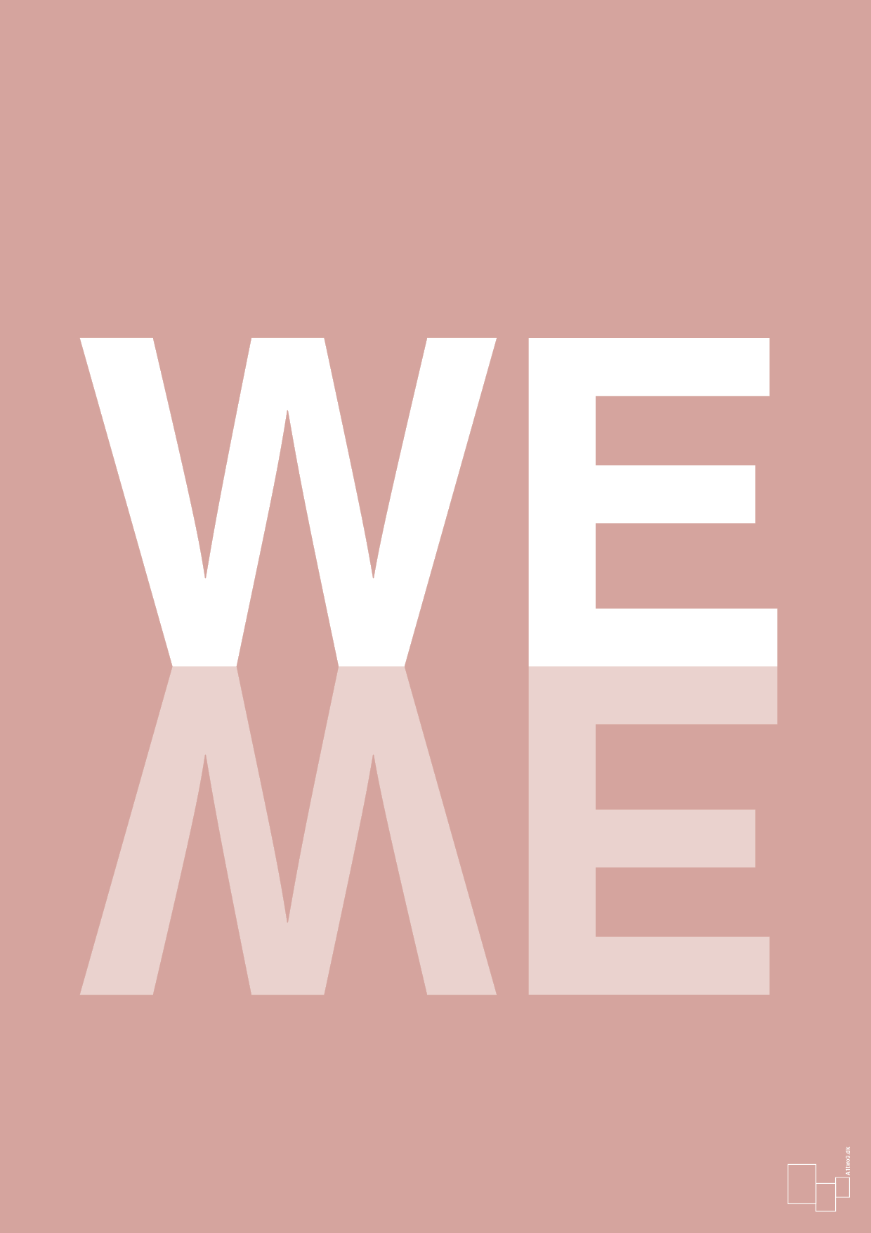 plakat: we me - bubble shell-Retro-A1two3