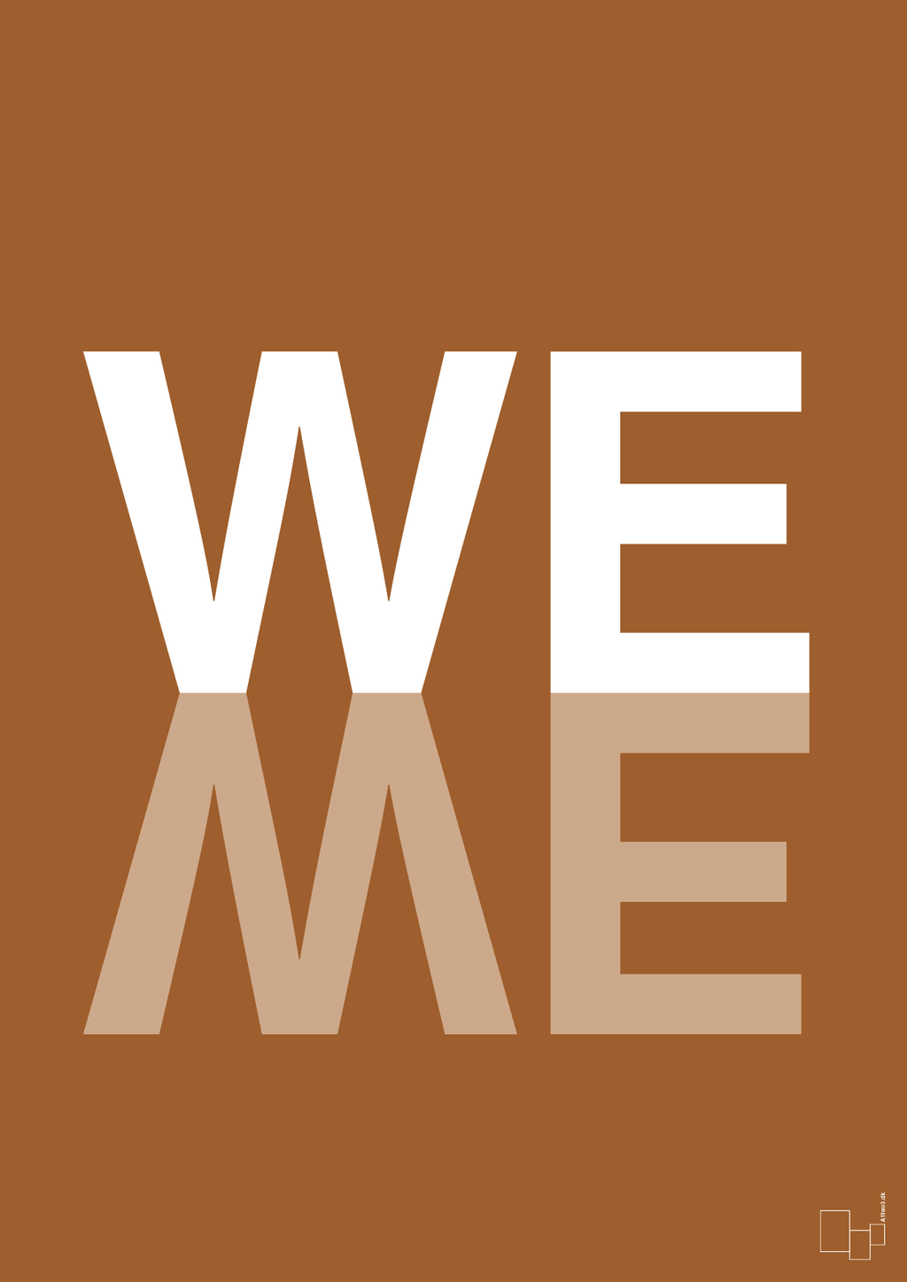 plakat: we me - cognac-Retro-A1two3