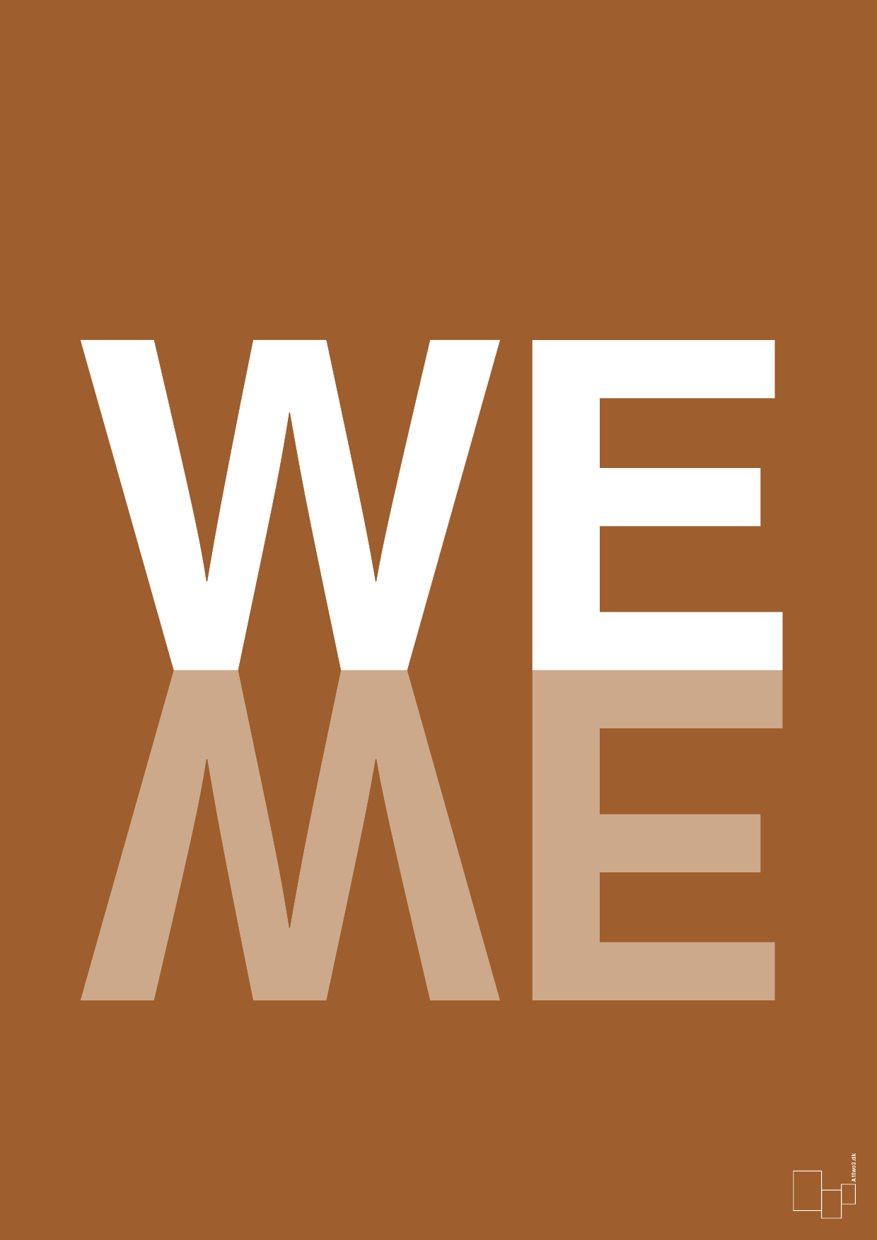 plakat: we me - cognac-Retro-A1two3