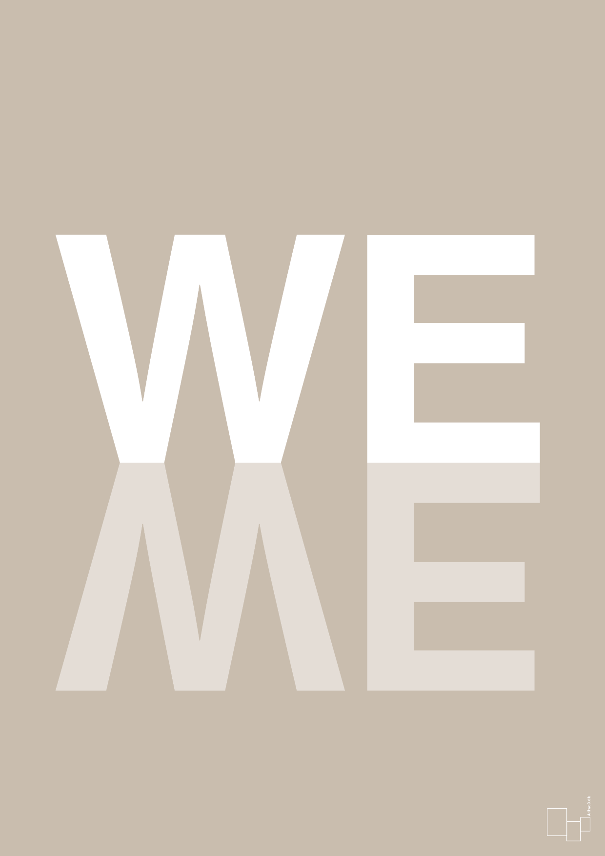 plakat: we me - creamy mushroom-Retro-A1two3