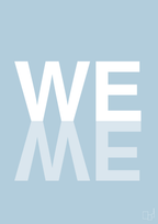 plakat: we me - heavenly blue-Retro-A1two3