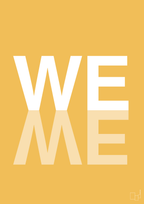 plakat: we me - honeycomb-Retro-A1two3