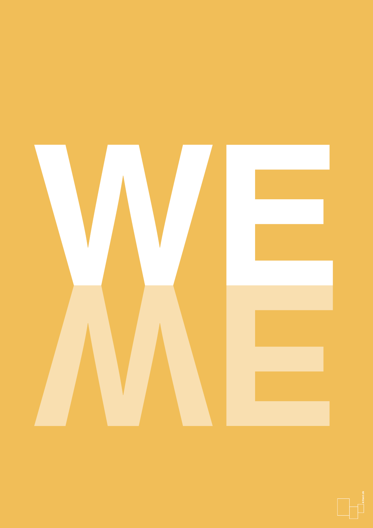 plakat: we me - honeycomb-Retro-A1two3