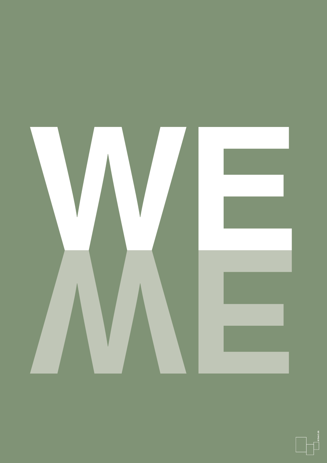 plakat: we me - jade-Retro-A1two3