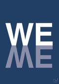 plakat: we me - lapis blue-Retro-A1two3