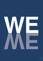 plakat: we me - lapis blue-Retro-A1two3