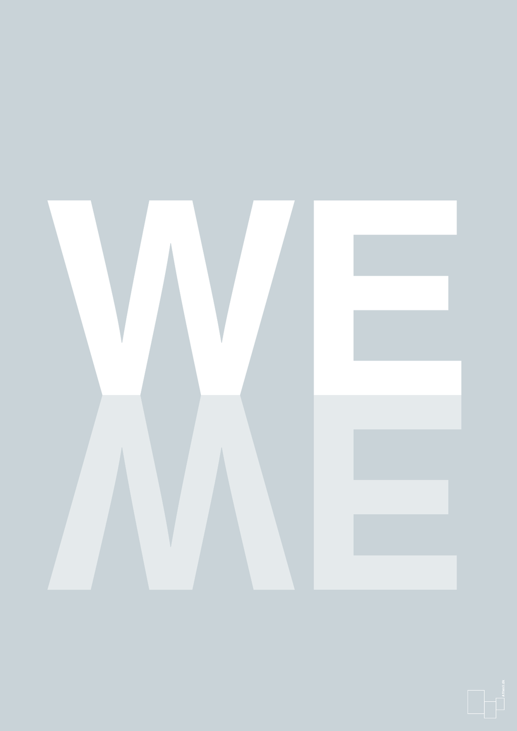 plakat: we me - light drizzle-Retro-A1two3