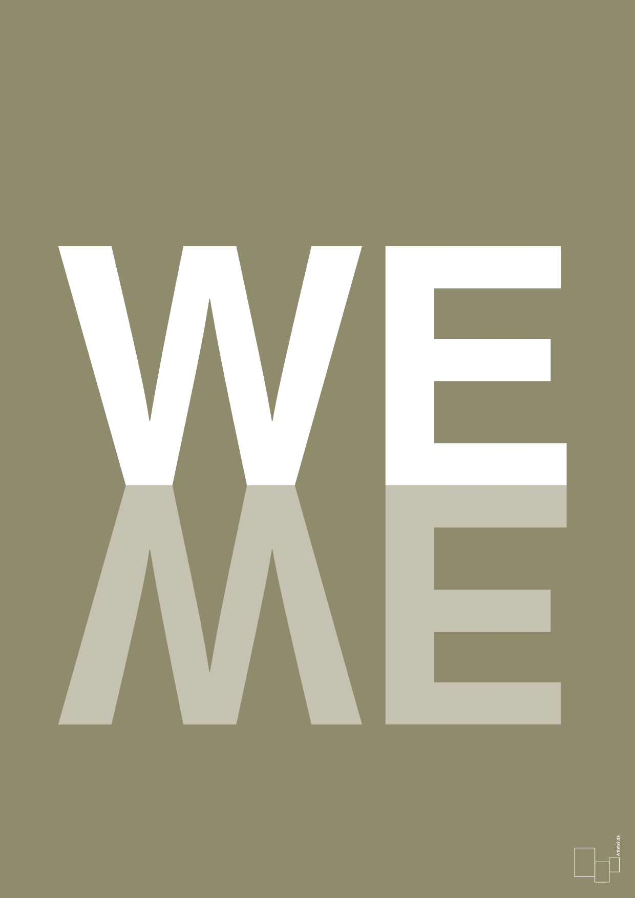 plakat: we me - misty forrest-Retro-A1two3