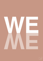 plakat: we me - powder-Retro-A1two3