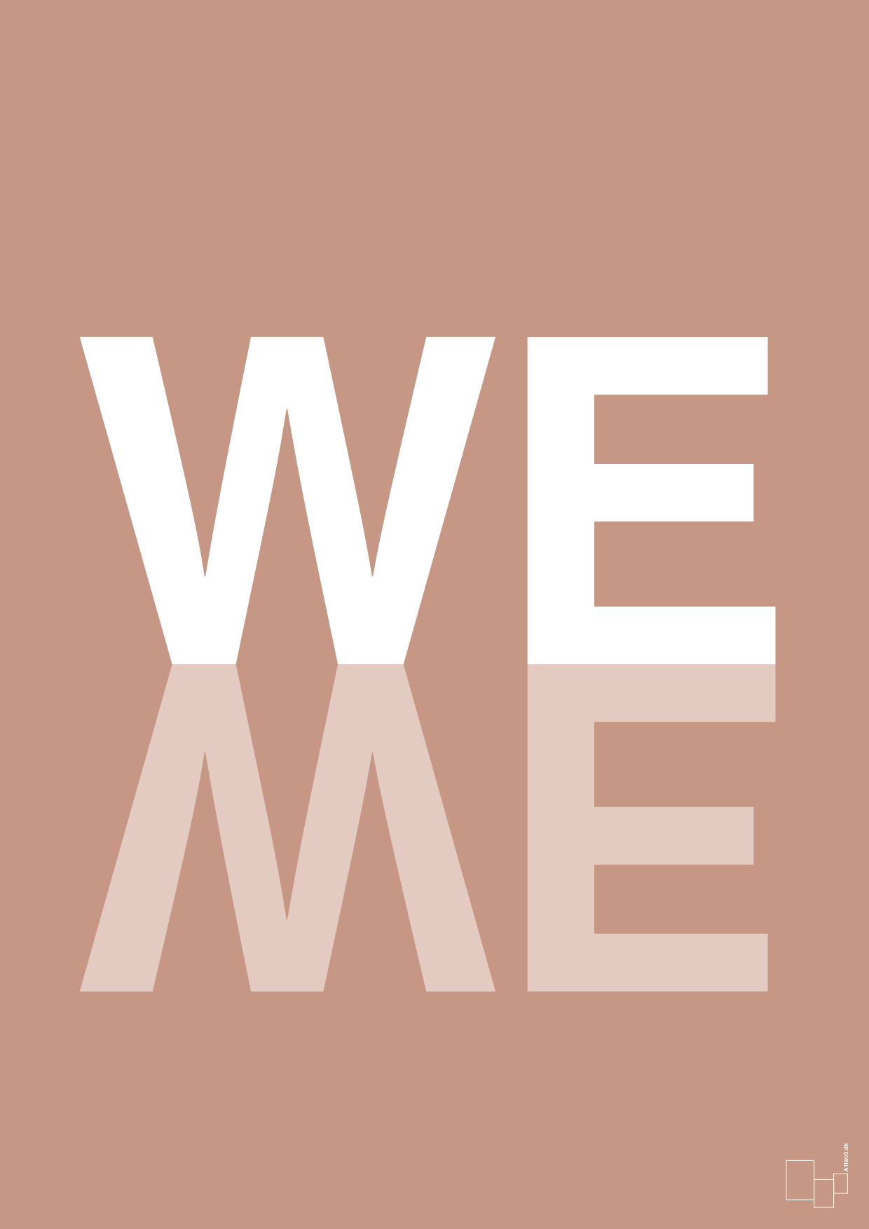 plakat: we me - powder-Retro-A1two3