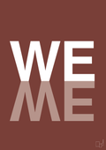 plakat: we me - red pepper-Retro-A1two3