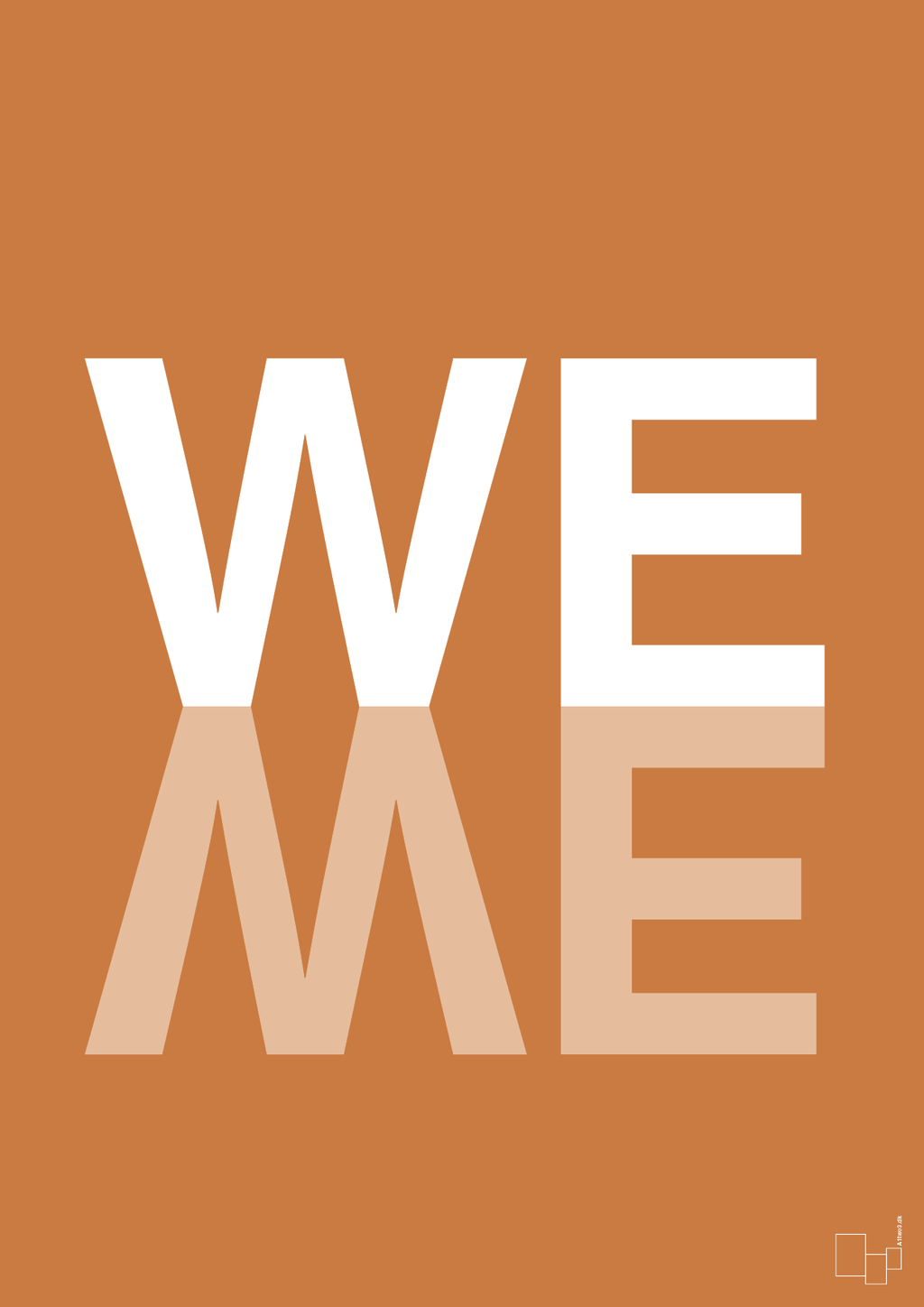 plakat: we me - rumba orange-Retro-A1two3