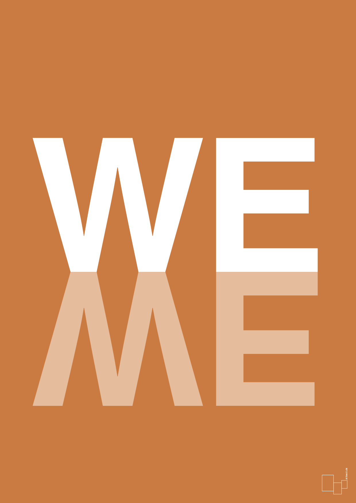 plakat: we me - rumba orange-Retro-A1two3
